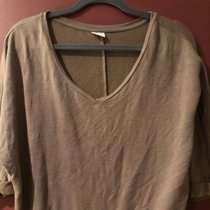 Brown Vneck blouse